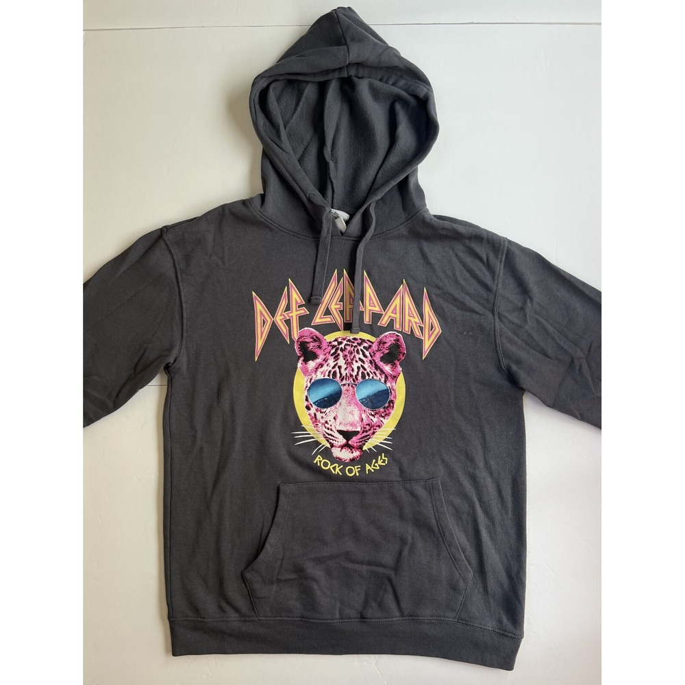 DEF LEPPARD - Rock of Ages - Men's Gray Hoodie -‎ Size Medium